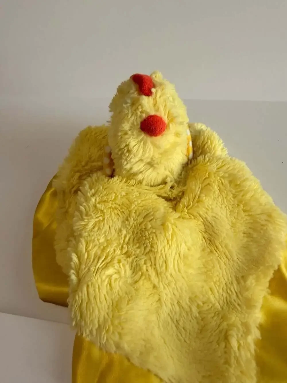 Cloud Island Yellow Chicken Security Blanket Plush Lovey with Satin Trim
